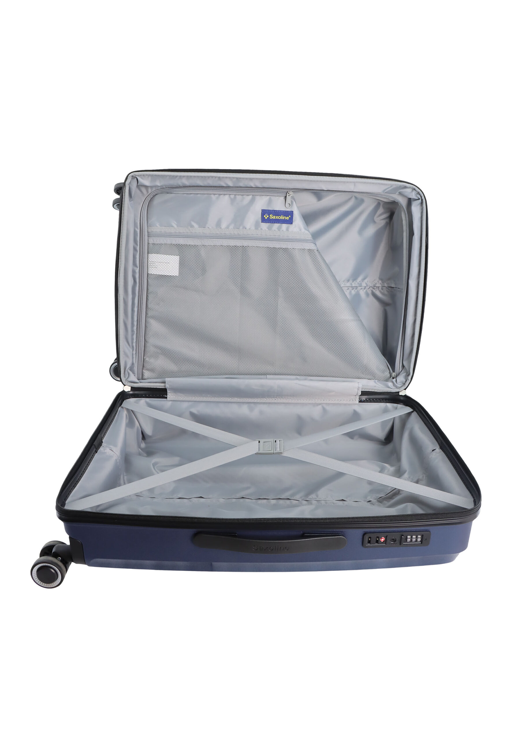Saxoline Holiday Express 68L Medium Suitcase Navy Blue - Navitor